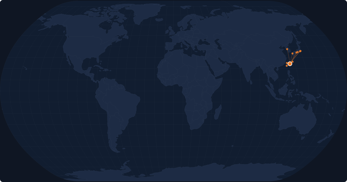 Nonstop route network at Ishigaki (ISG)