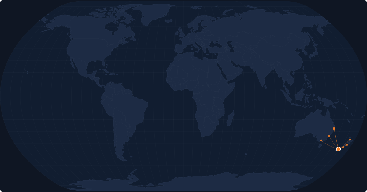Nonstop route network at Queenstown (ZQN)